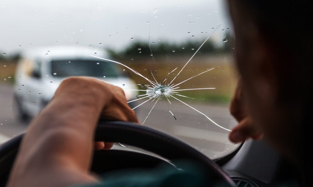 Moderate Windshield Cracks
